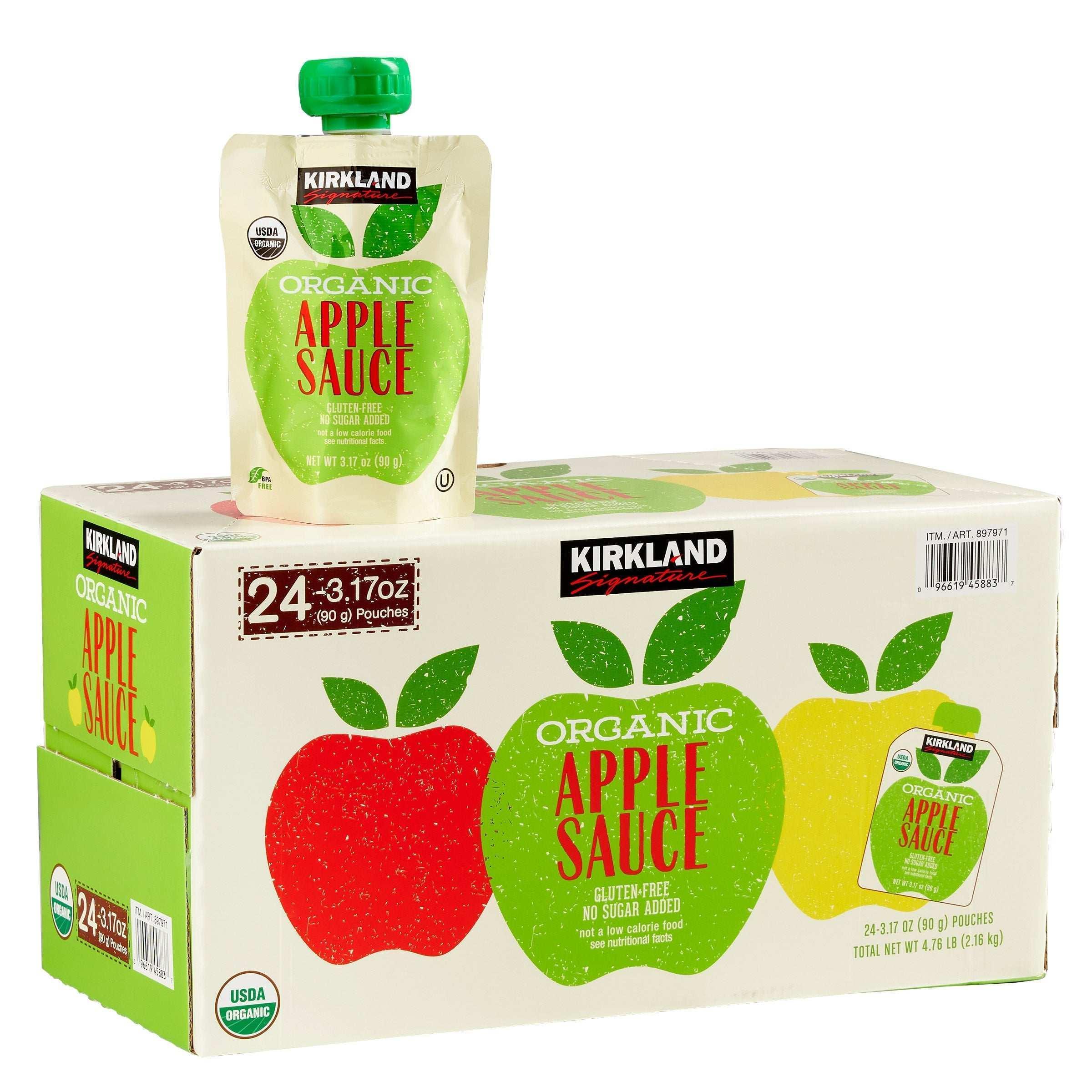 Kirkland Signature, Organic Applesauce, 3.17 oz, 24-Count - Image 5