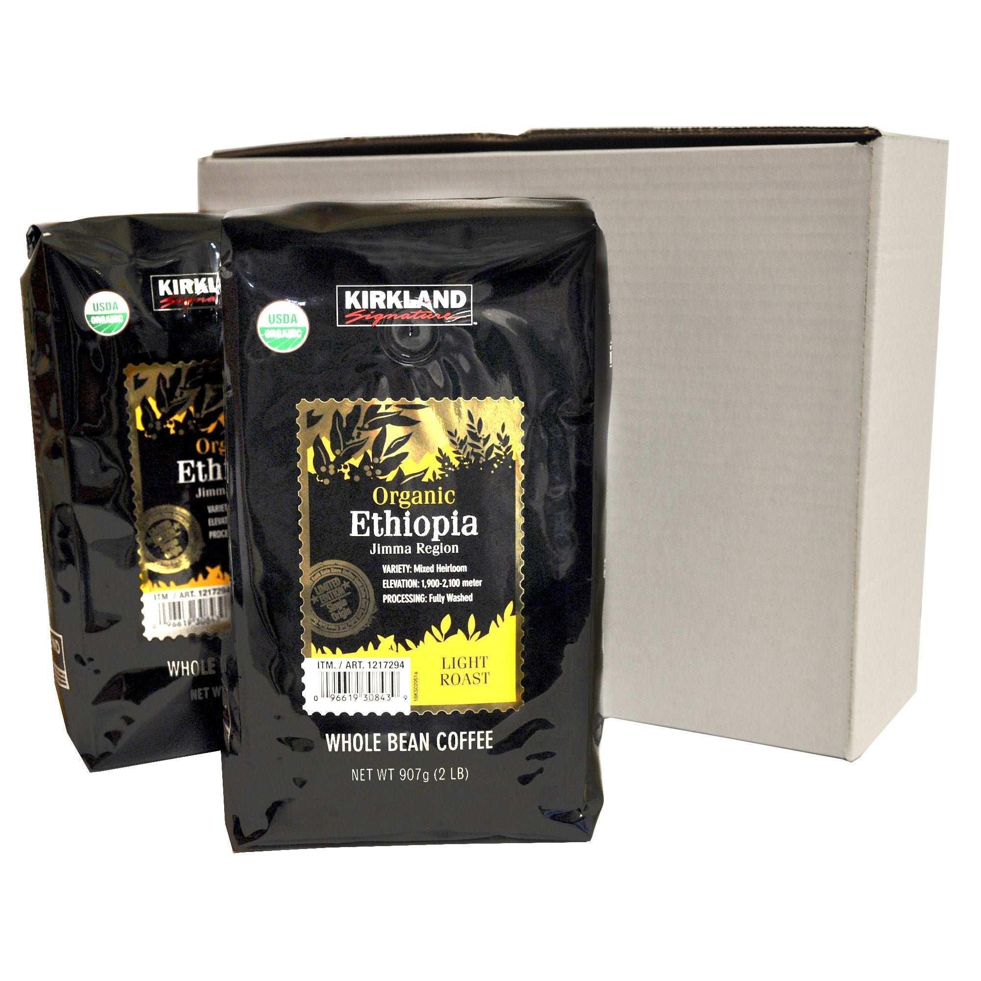 Kirkland Signature Organic Ethiopia Whole Bean Coffee, 2 lbs - Image 2