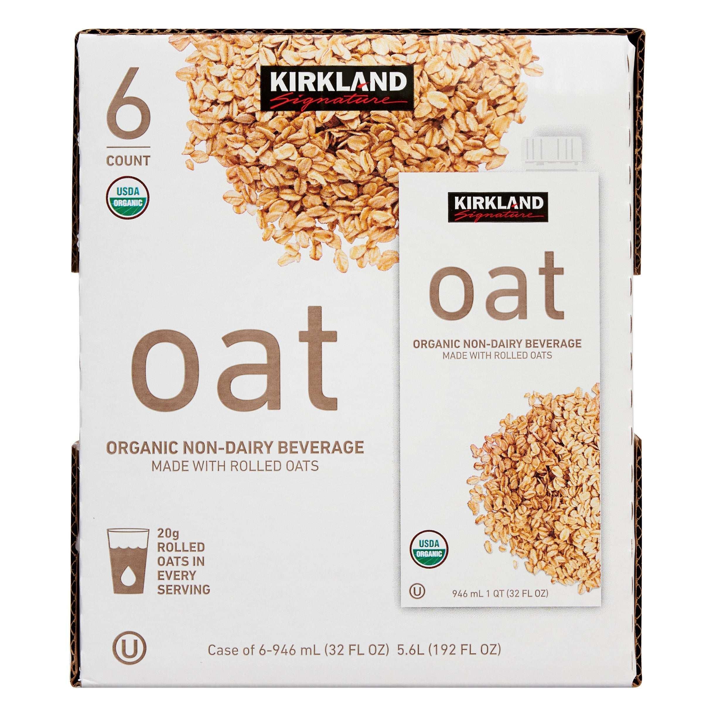 Kirkland Signature, Organic Non-Dairy Oat Beverage, 32 oz, 6-count - Image 5