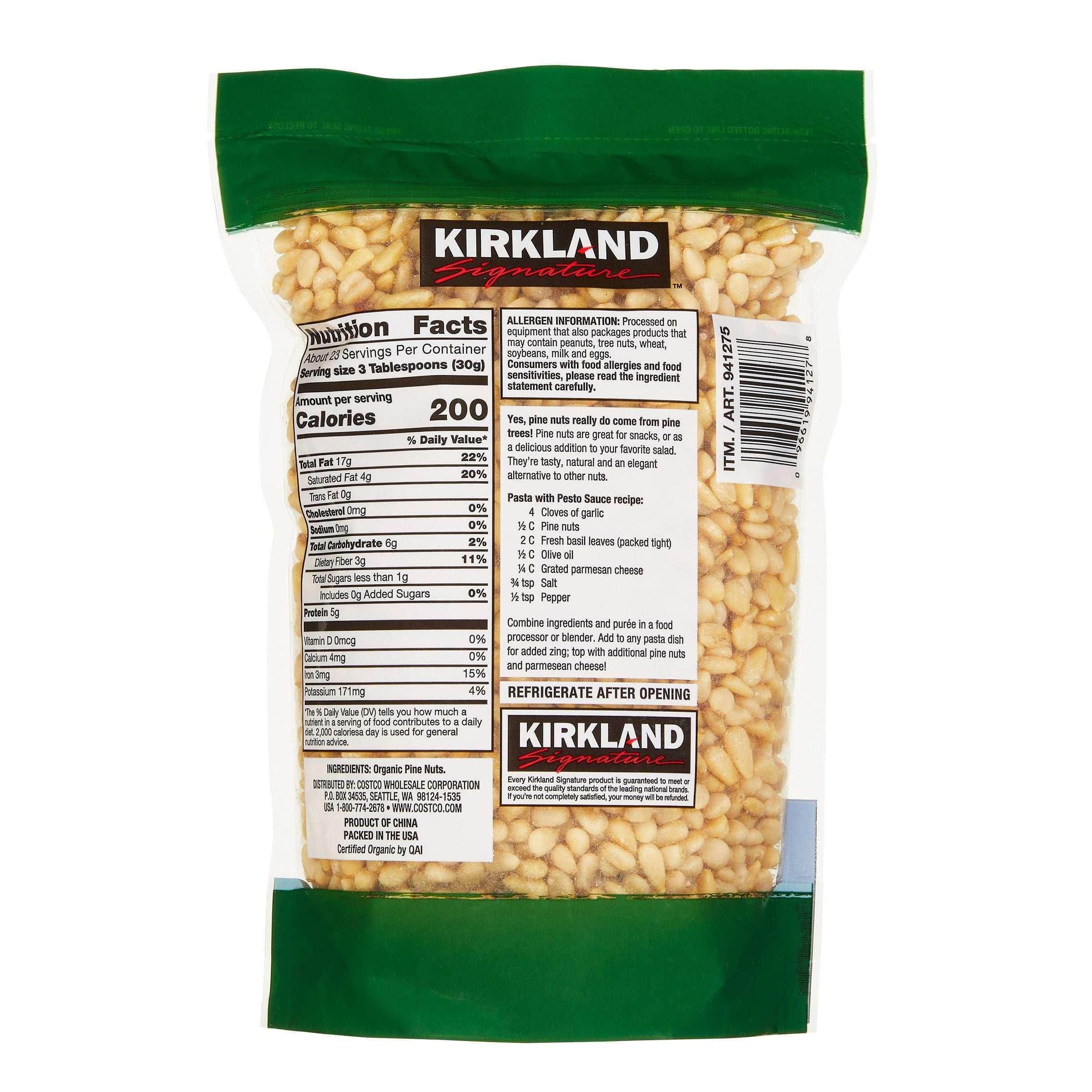 Kirkland Signature Organic Pine Nuts, 1.5 lbs - Image 3