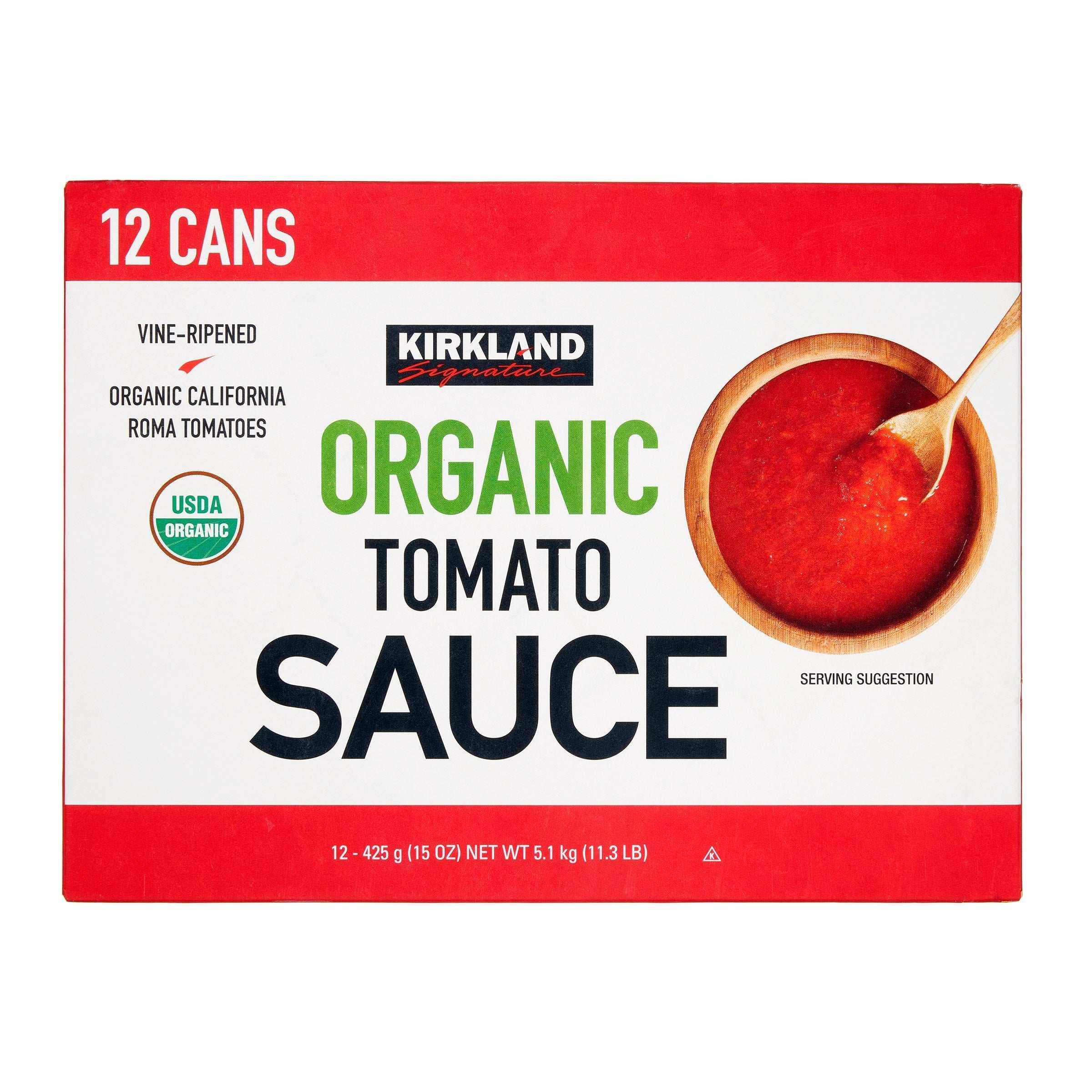 Kirkland Signature, Organic Tomato Sauce, 15 oz, 12-Count - Image 2