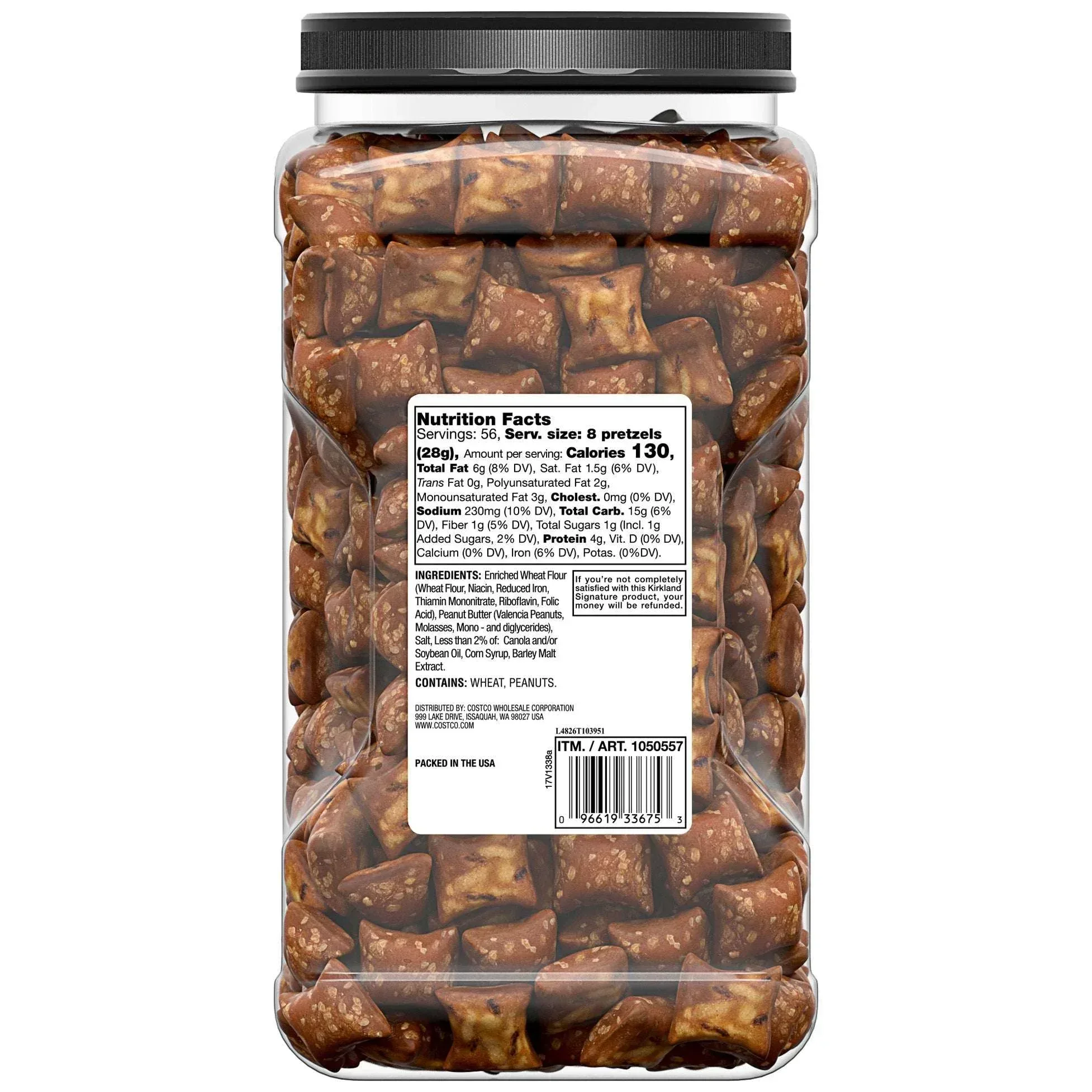 Kirkland Signature Peanut Butter Filled Pretzel Nuggets, 55 oz - Image 4
