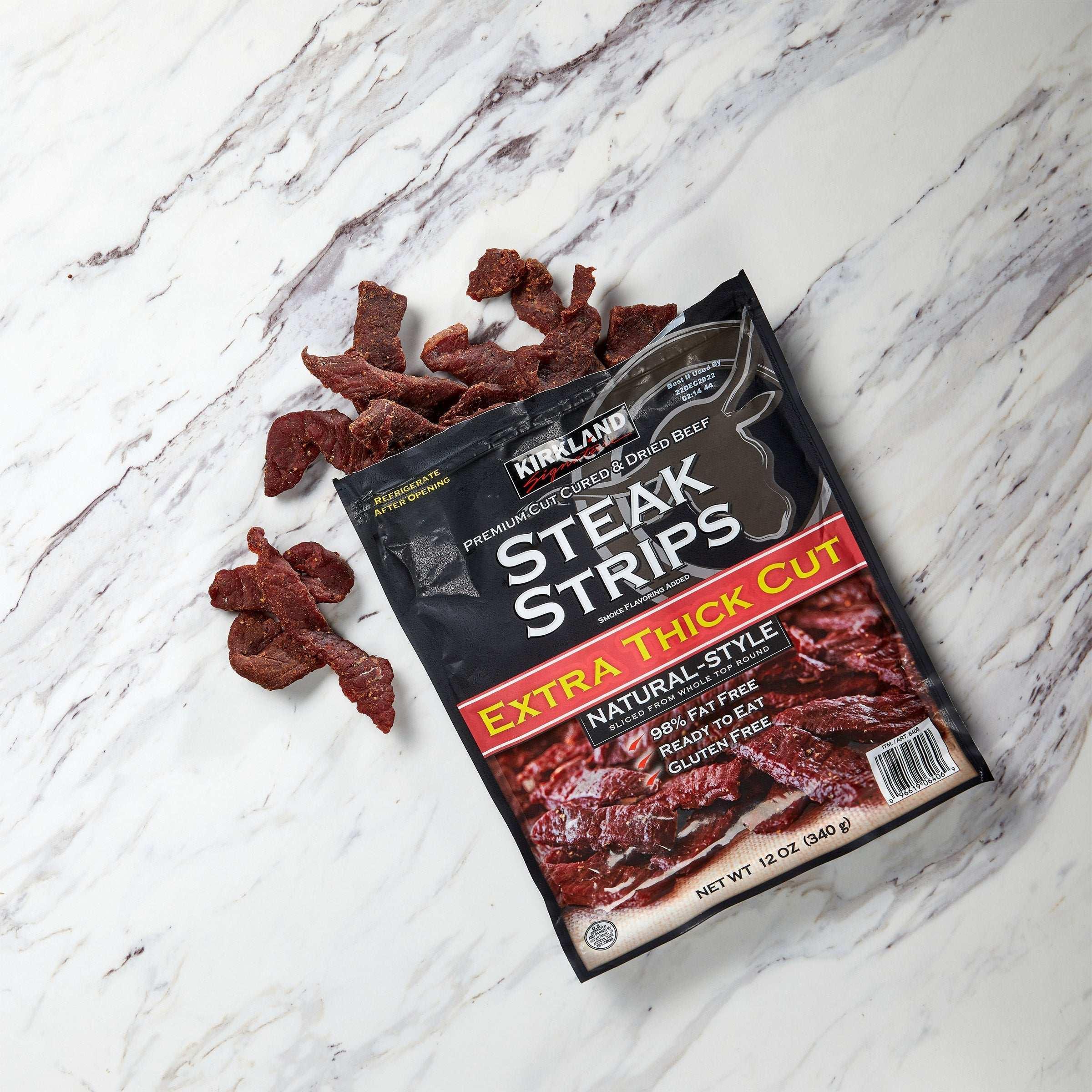 Kirkland Signature Premium Extra Thick Steak Strips, 12 oz - Image 2