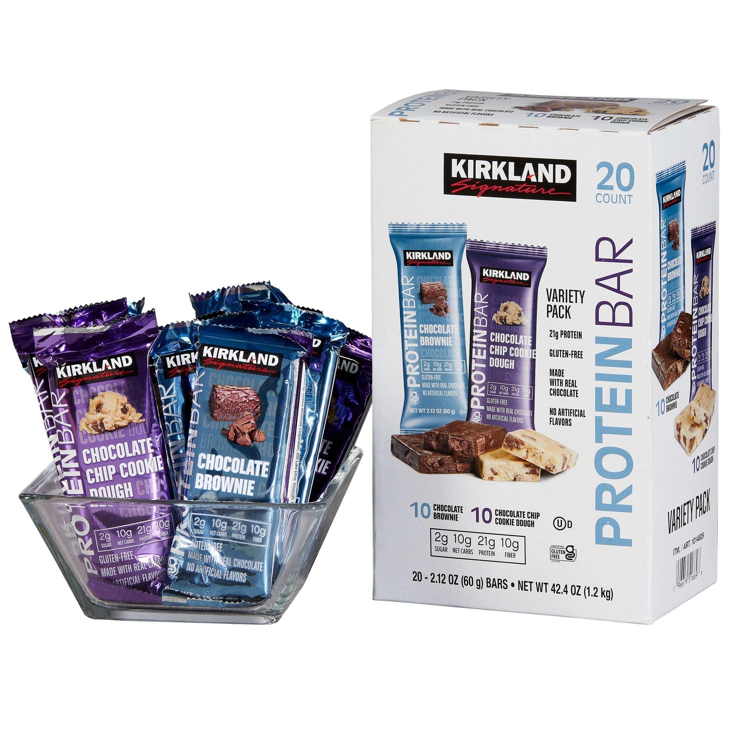 Kirkland Signature Protein Bar, Variety Pack, 2.12 oz, 20-count - Image 6