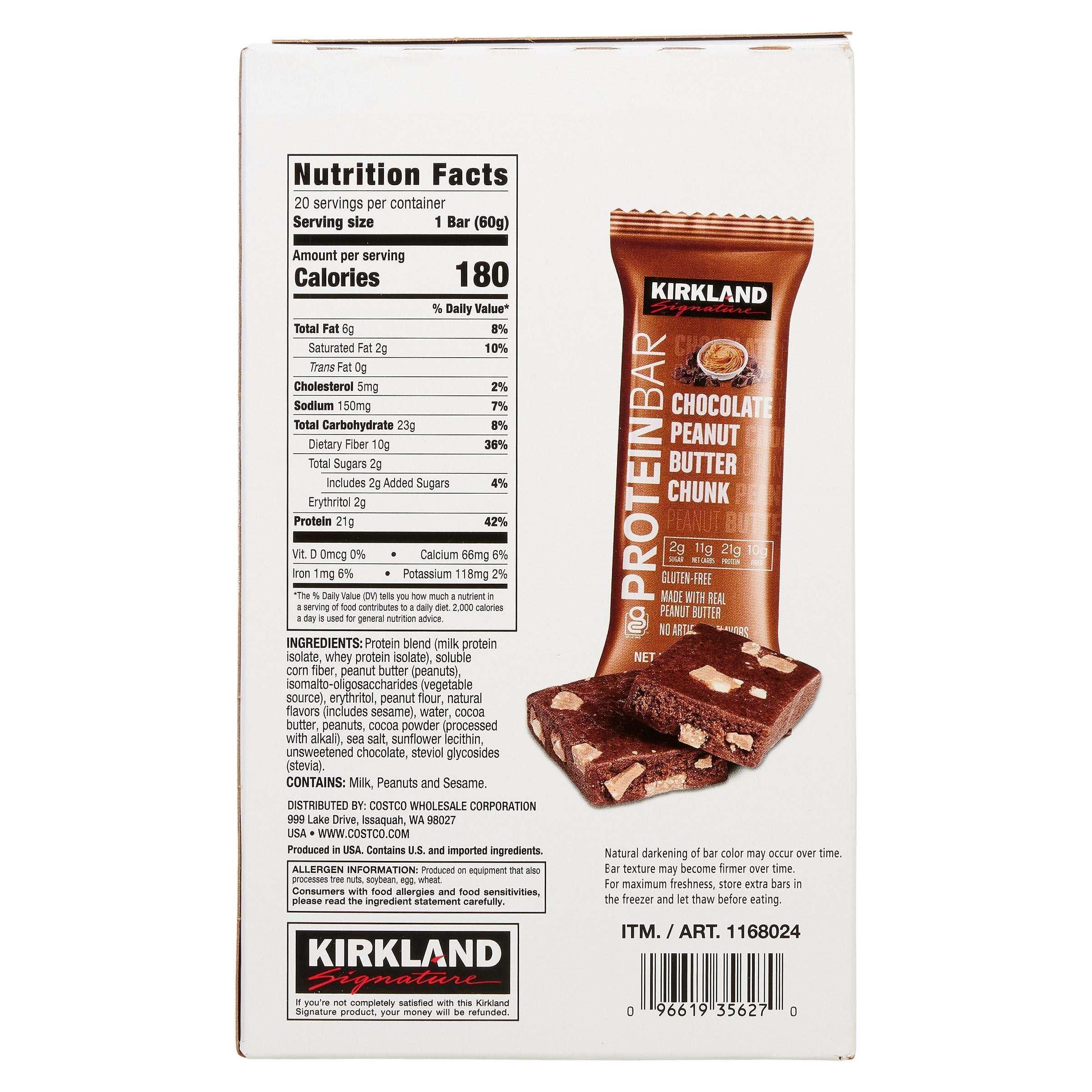 Kirkland Signature Protein Bar, Variety Pack, 2.12 oz, 20-count - Image 9