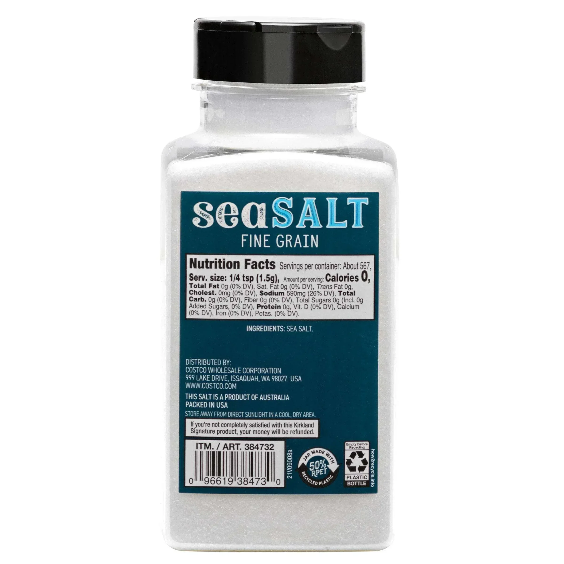 Kirkland Signature, Pure Sea Salt, 30 oz - Image 4