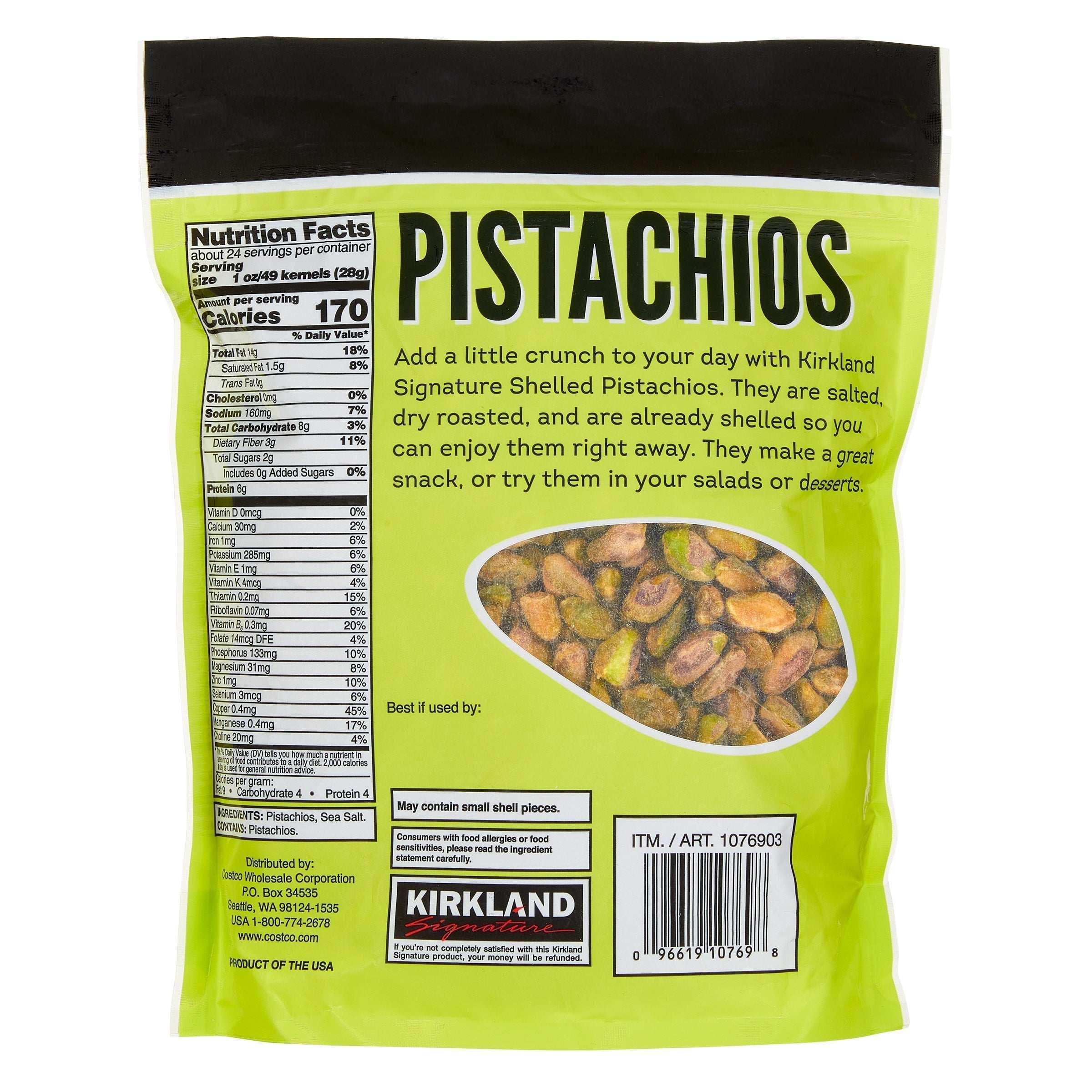 Kirkland Signature Shelled Pistachios, Salted, 1.5 lbs - Image 4