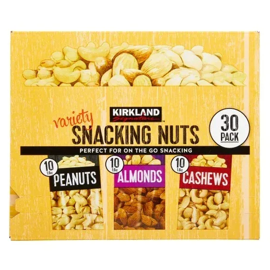 Kirkland Signature Snacking Nuts, Variety Pack, 1.6 oz, 30-count - Image 2