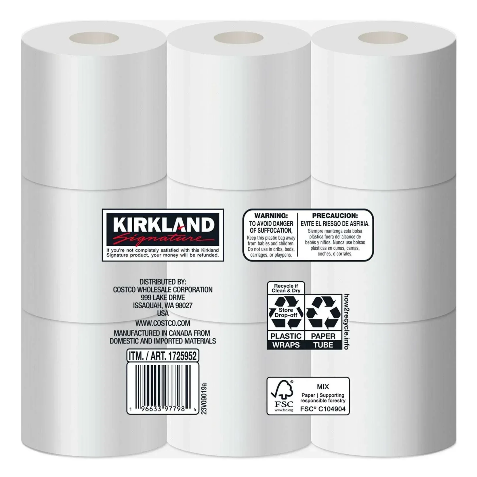 Kirkland Signature Ultra Soft Bath Tissue, 2-Ply, 231 Sheets, 36 Rolls - Image 2
