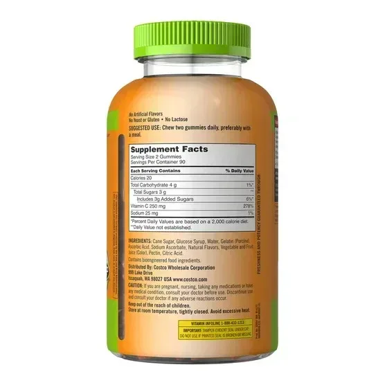 Kirkland Signature Vitamin C 250 mg., 360 Adult Gummies - Image 3