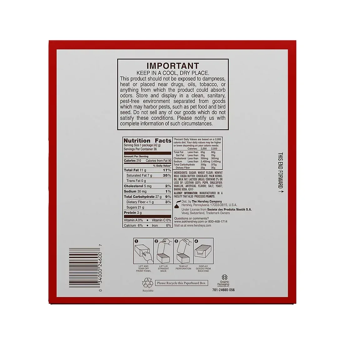 Kit Kat Full Size Milk Chocolate Wafer Candy Bars, 36 pk./1.5 oz. - Image 5