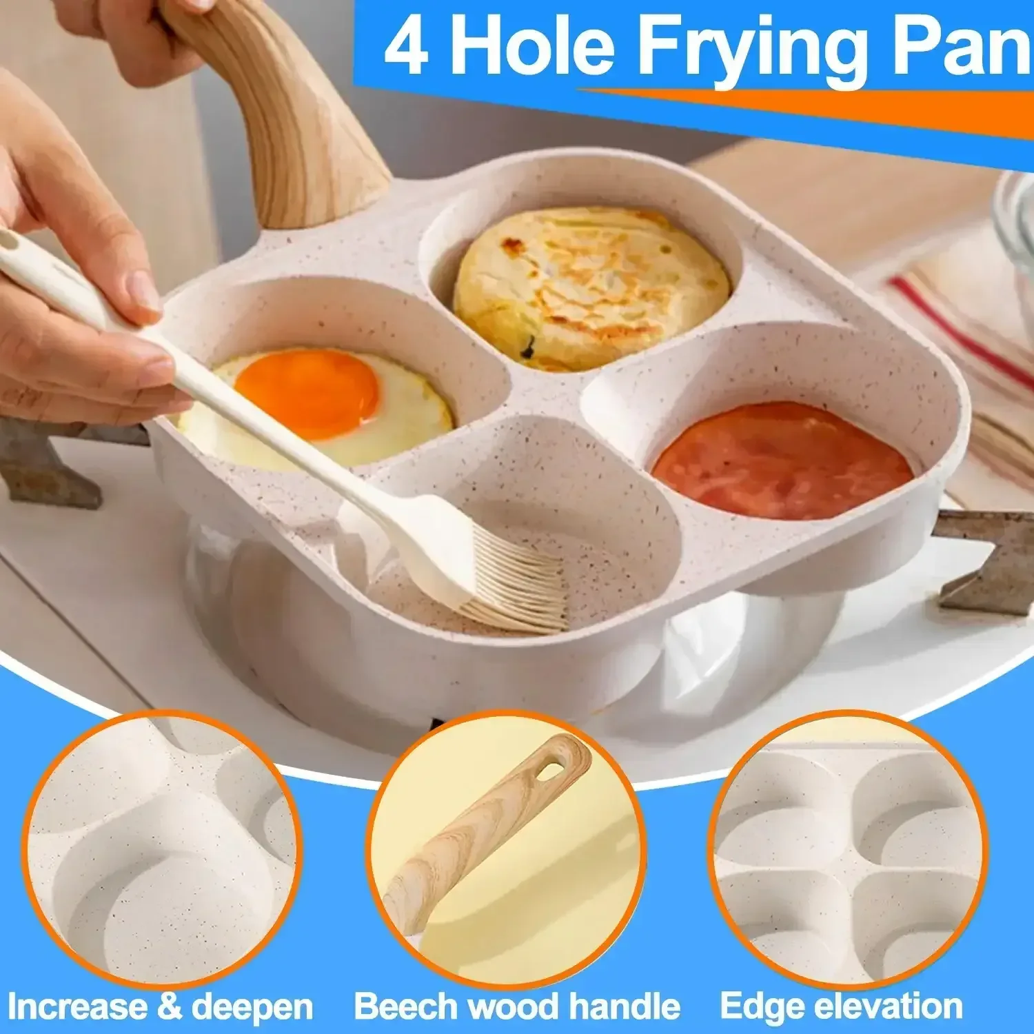 Kitchen Cookware Sets, Nonstick Pots and Pans Set, Induction Cookware, 19 Pcs - Image 5