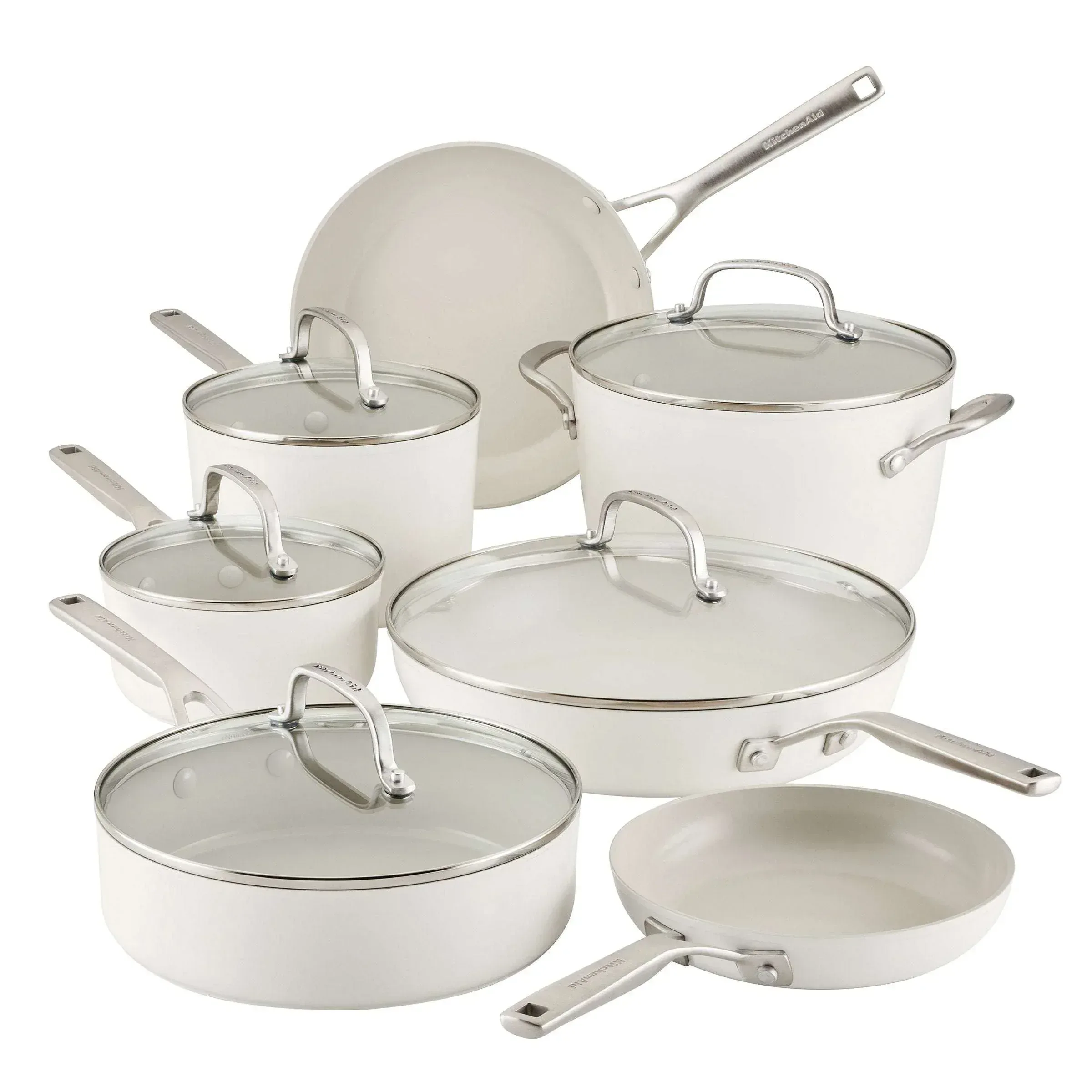 KitchenAid 12-piece Hard Anodized Ceramic Non-Stick Cookware Set - Image 2
