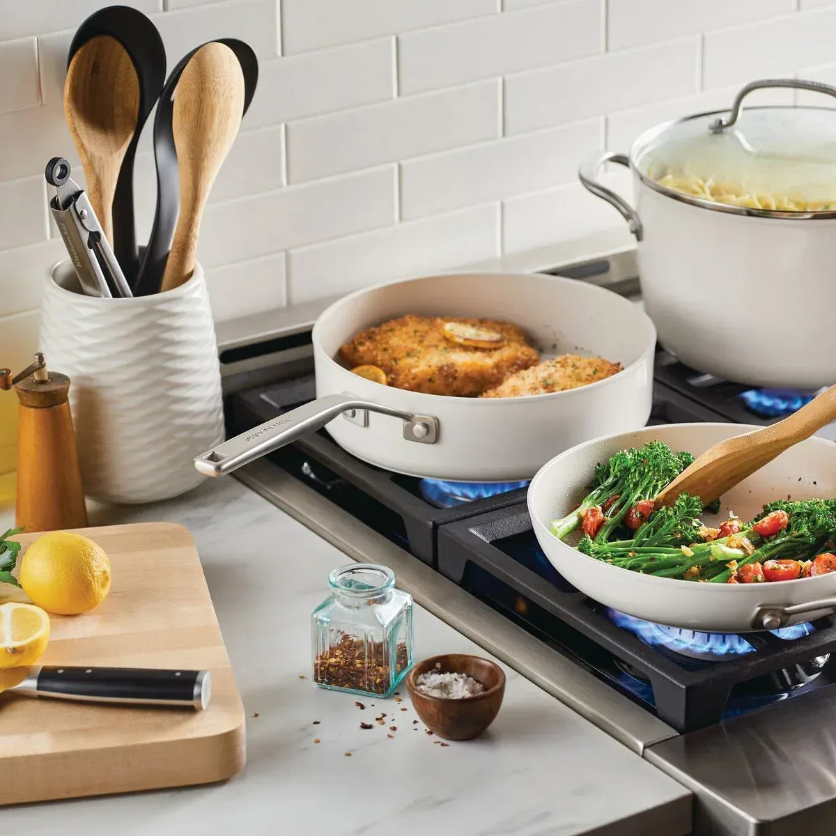 KitchenAid 12-piece Hard Anodized Ceramic Non-Stick Cookware Set - Image 3
