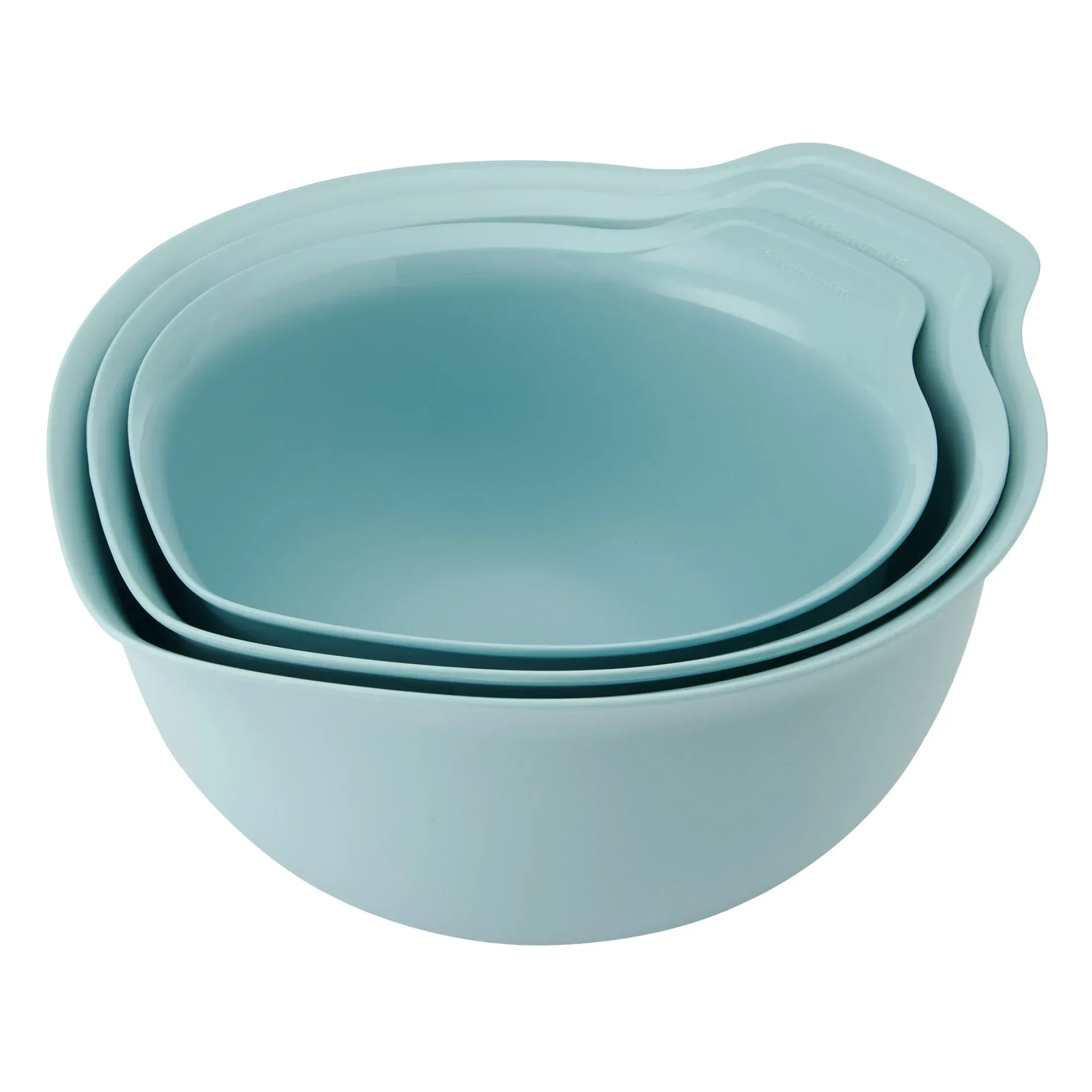 KitchenAid 3-Piece Nesting Plastic Mixing Bowls Set, Agave - Image 7