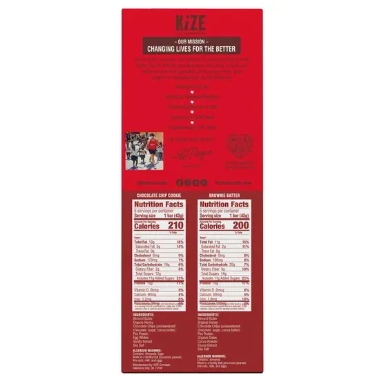 Kize Life Changing Bars, Variety Pack, 12-count - Image 2