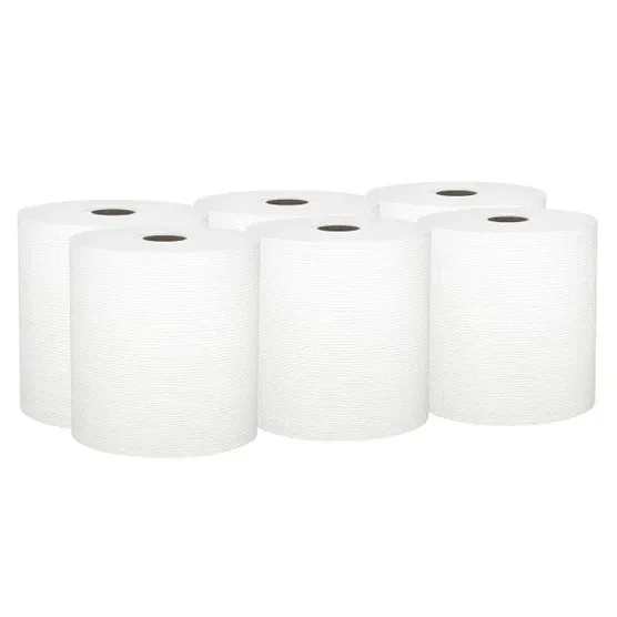 Kleenex Hard Roll Paper Towels 1-ply White, 600' per Roll, 6-count - Image 6