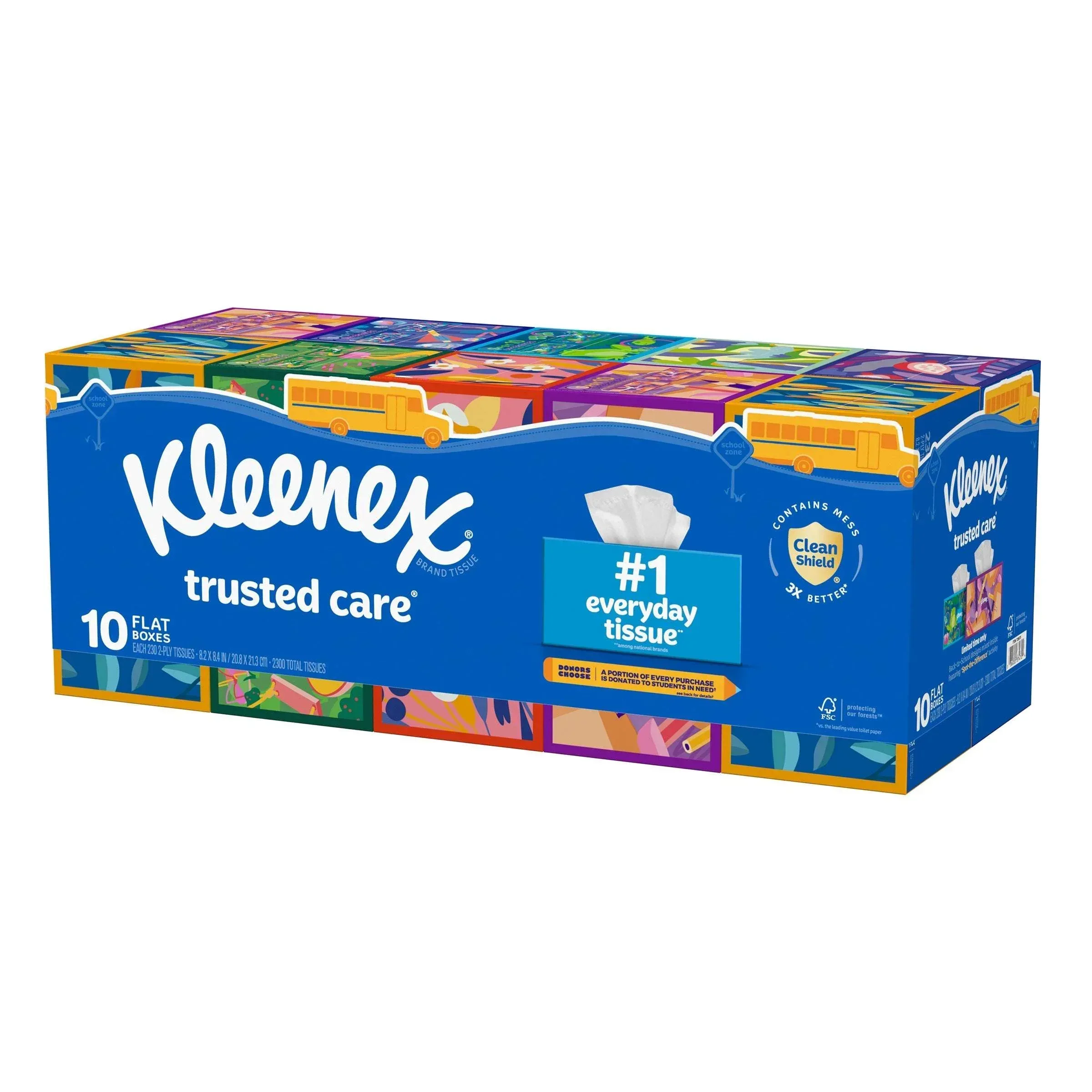 Kleenex Trusted Care Facial Tissue, 2-Ply, 230-count, 10-pack - Image 2