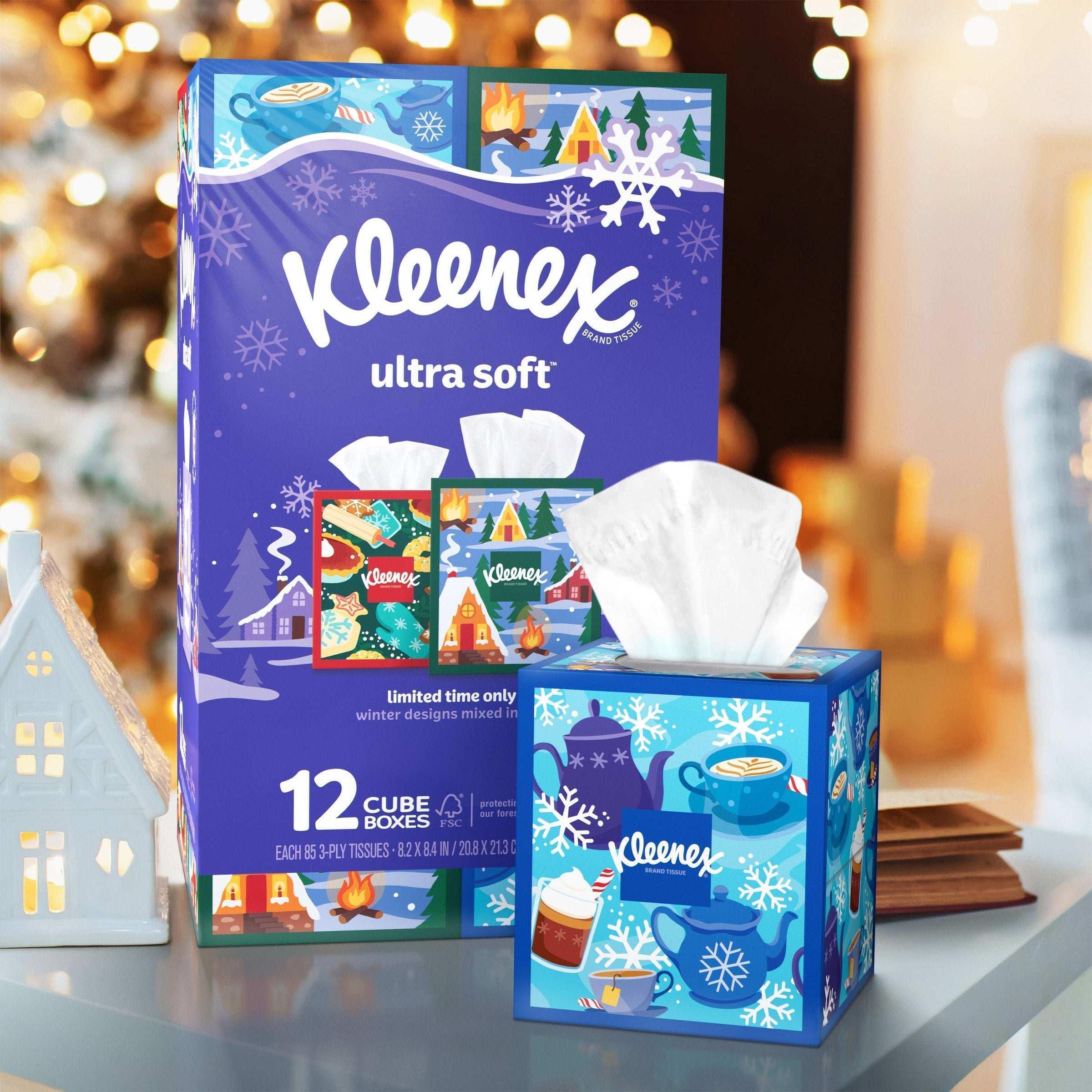 Kleenex Ultra Soft Facial Tissue, 3-Ply, 85-count, 12-pack - Image 2