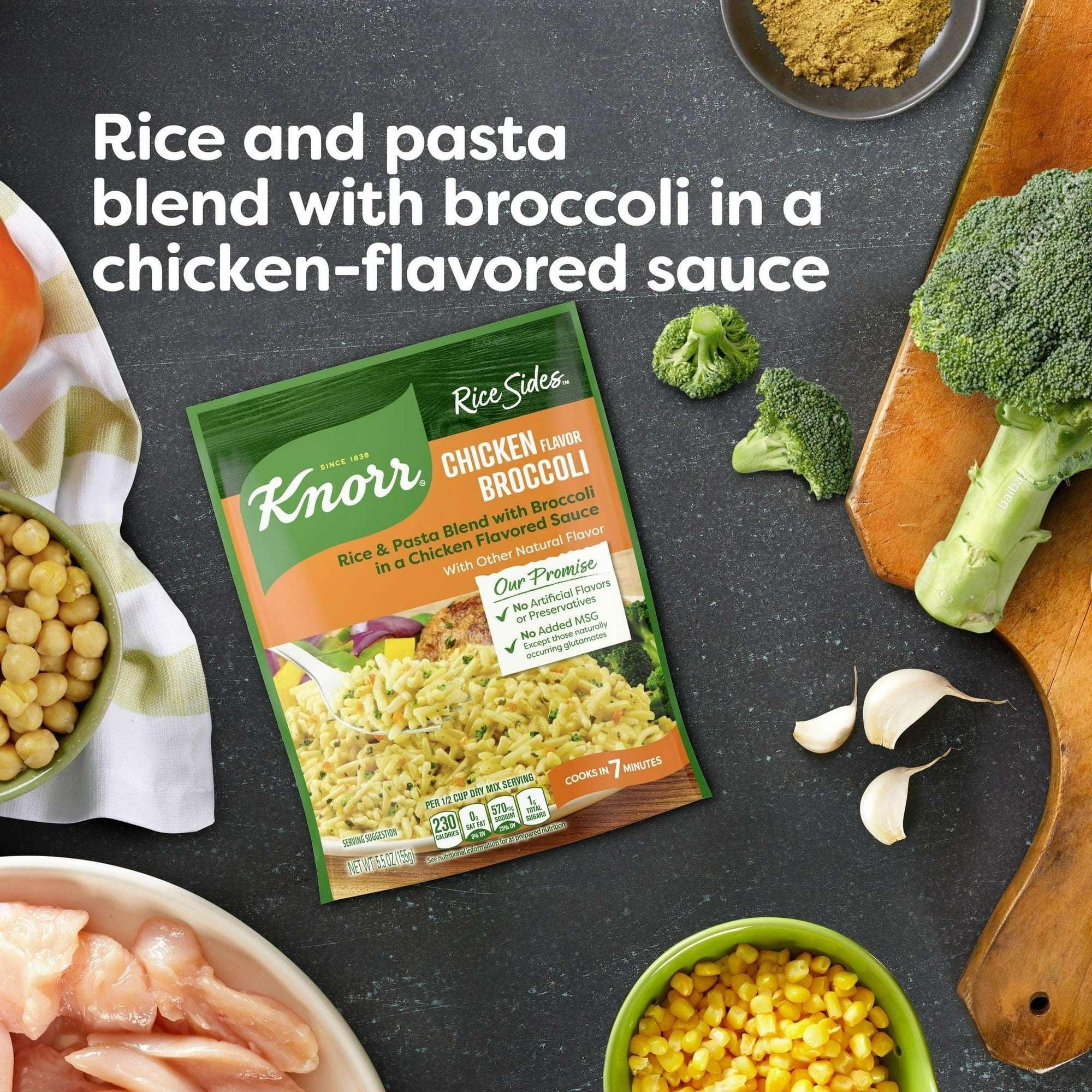 Knorr No Artificial Flavors Creamy Chicken Broccoli Rice, 5.5 oz Regular Pouch - Image 8
