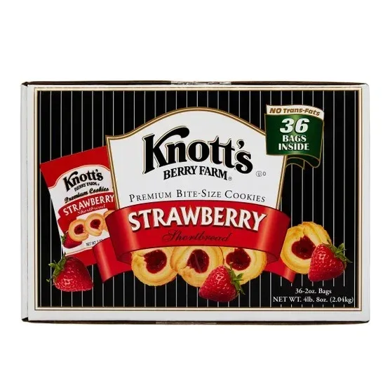 Knott's Bite Size Cookies, Strawberry Shortbread, 2 oz, 36-count - Image 6