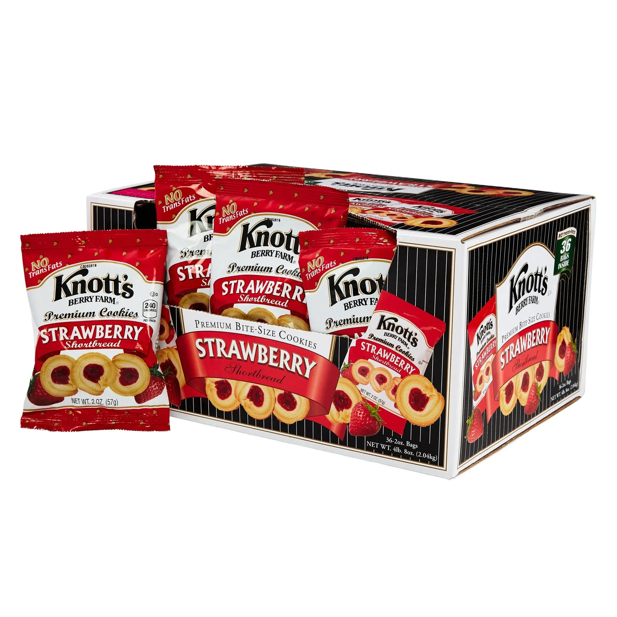 Knott's Bite Size Cookies, Strawberry Shortbread, 2 oz, 36-count - Image 8