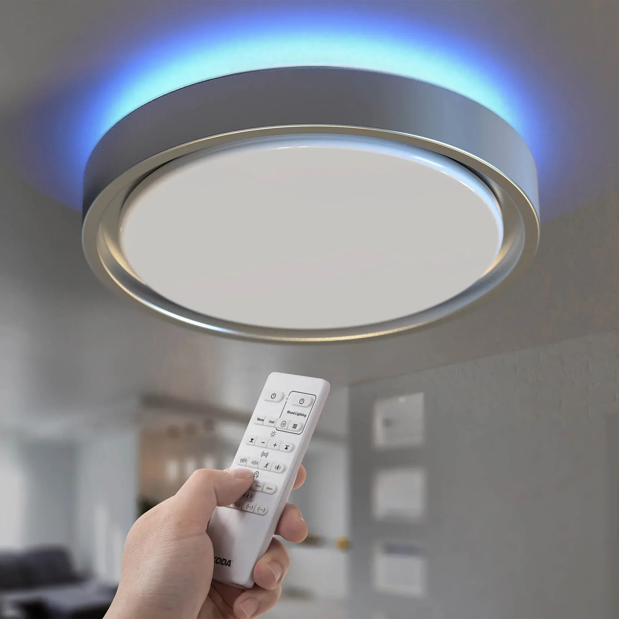 KODA 14" LED Ceiling Light with Mood Lighting and Motion Sensor - Image 2
