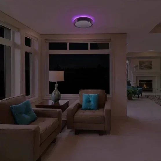 KODA 14" LED Ceiling Light with Mood Lighting and Motion Sensor - Image 4