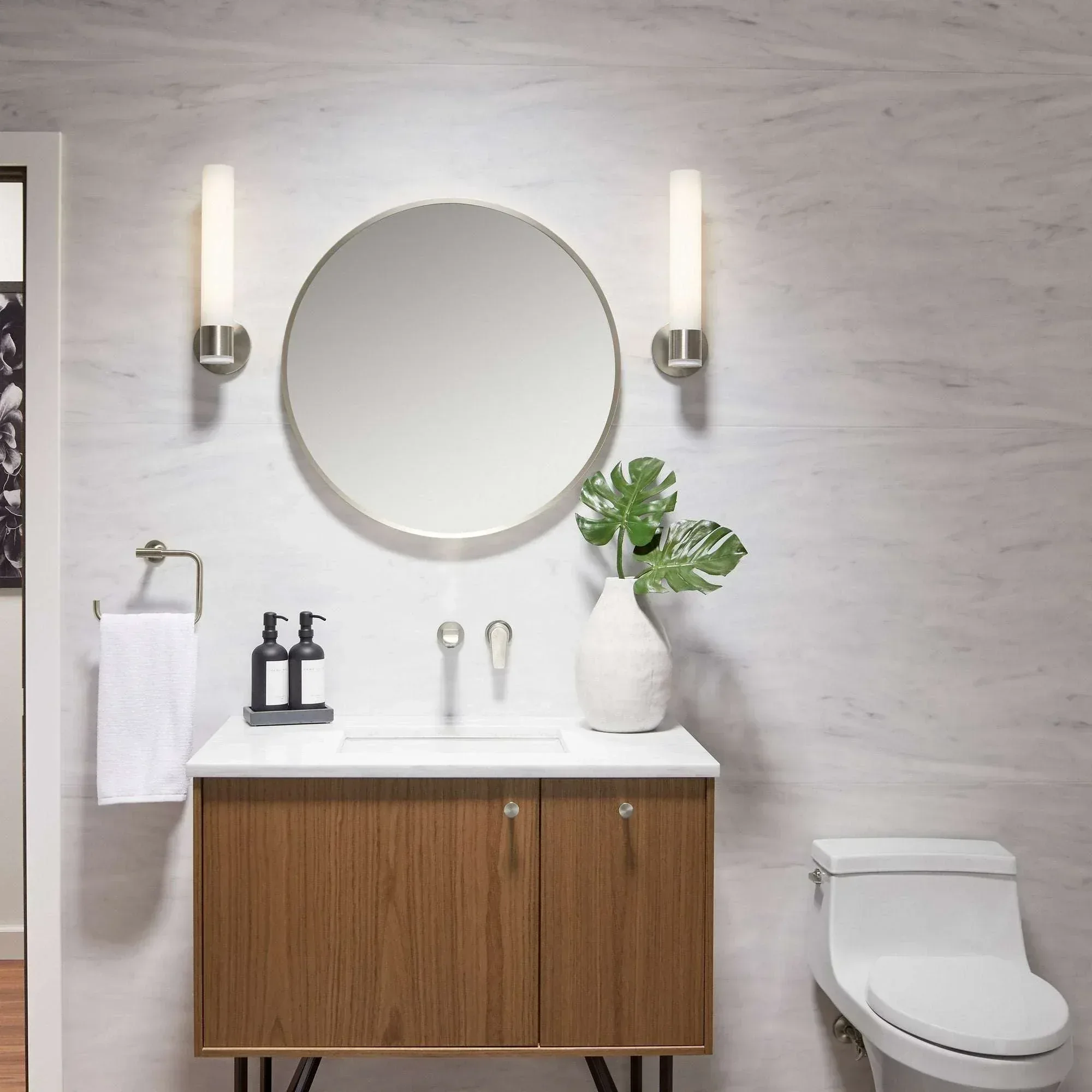 Kohler Orime 28" Round Framed Mirror