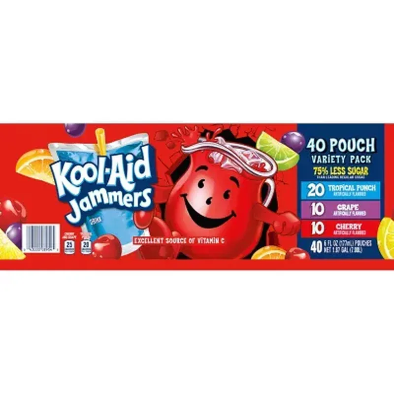 Kool-Aid Jammers Juice Pouches Variety Pack (6 Fl. Oz., 40 Pk.) - Image 7
