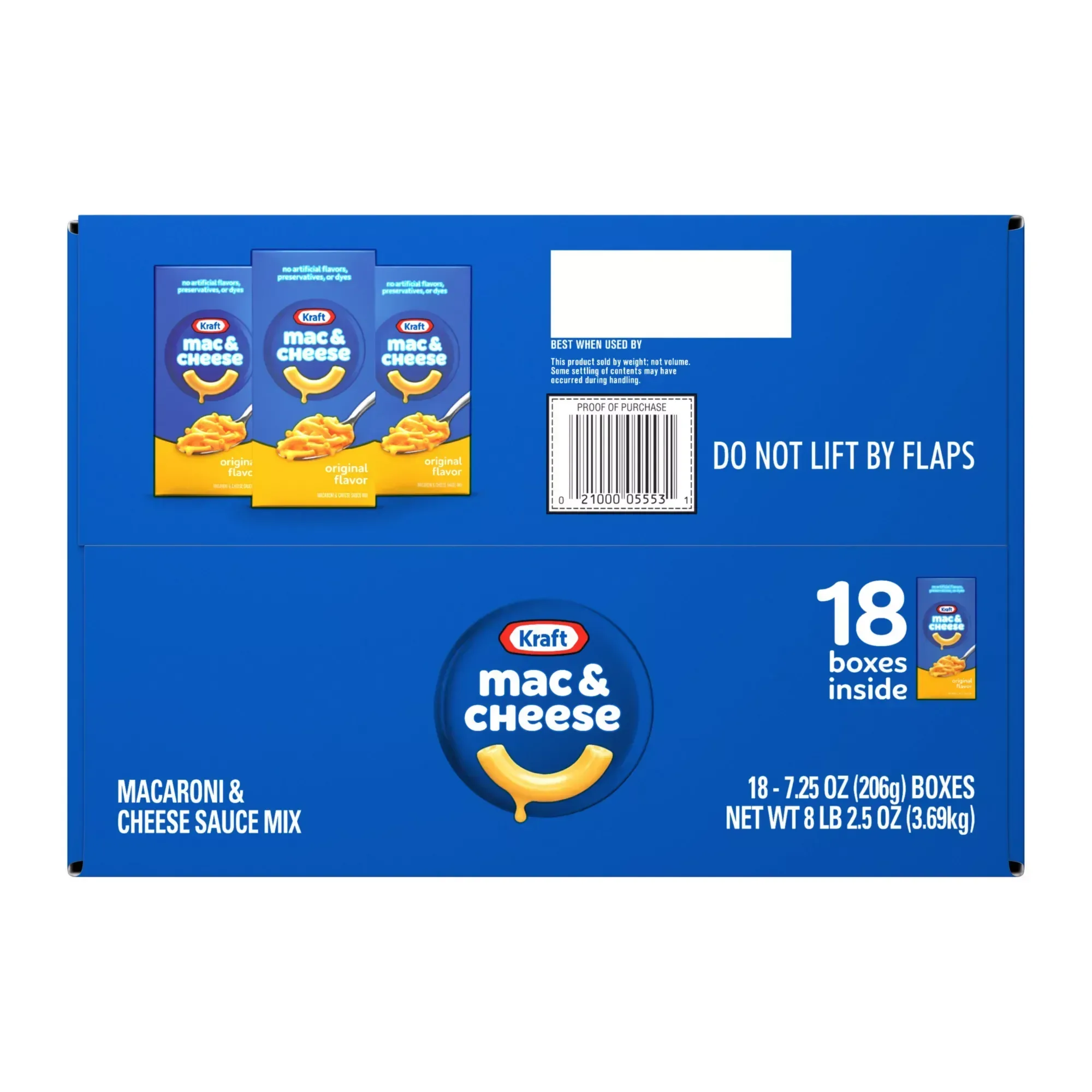 Kraft Original Mac & Cheese Macaroni and Cheese Dinner, 18 ct./7.25 oz. - Image 6