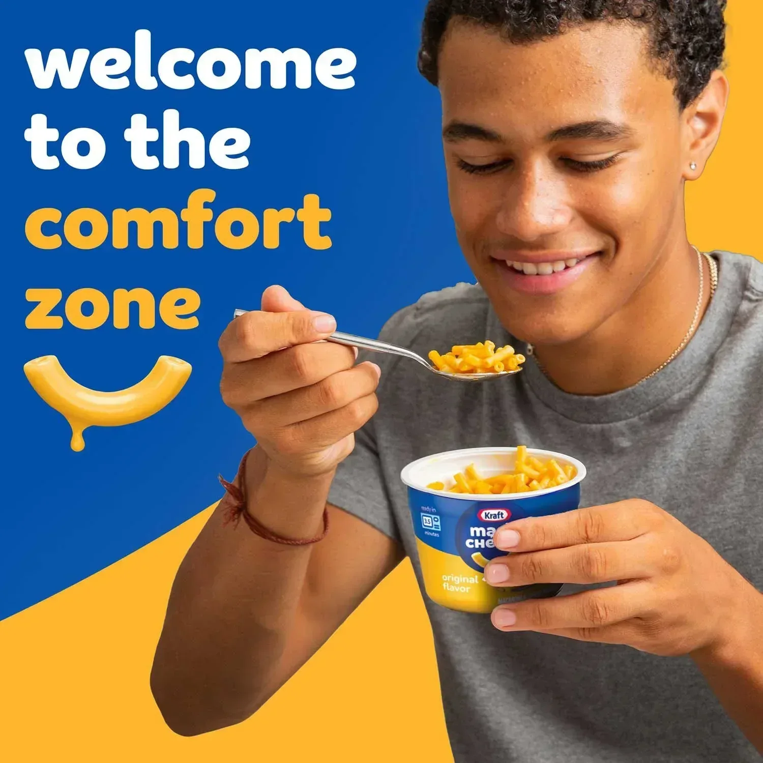 Kraft Original Macaroni and Cheese Easy Microwavable Dinner, 2.05 oz., 12 pk. - Image 3