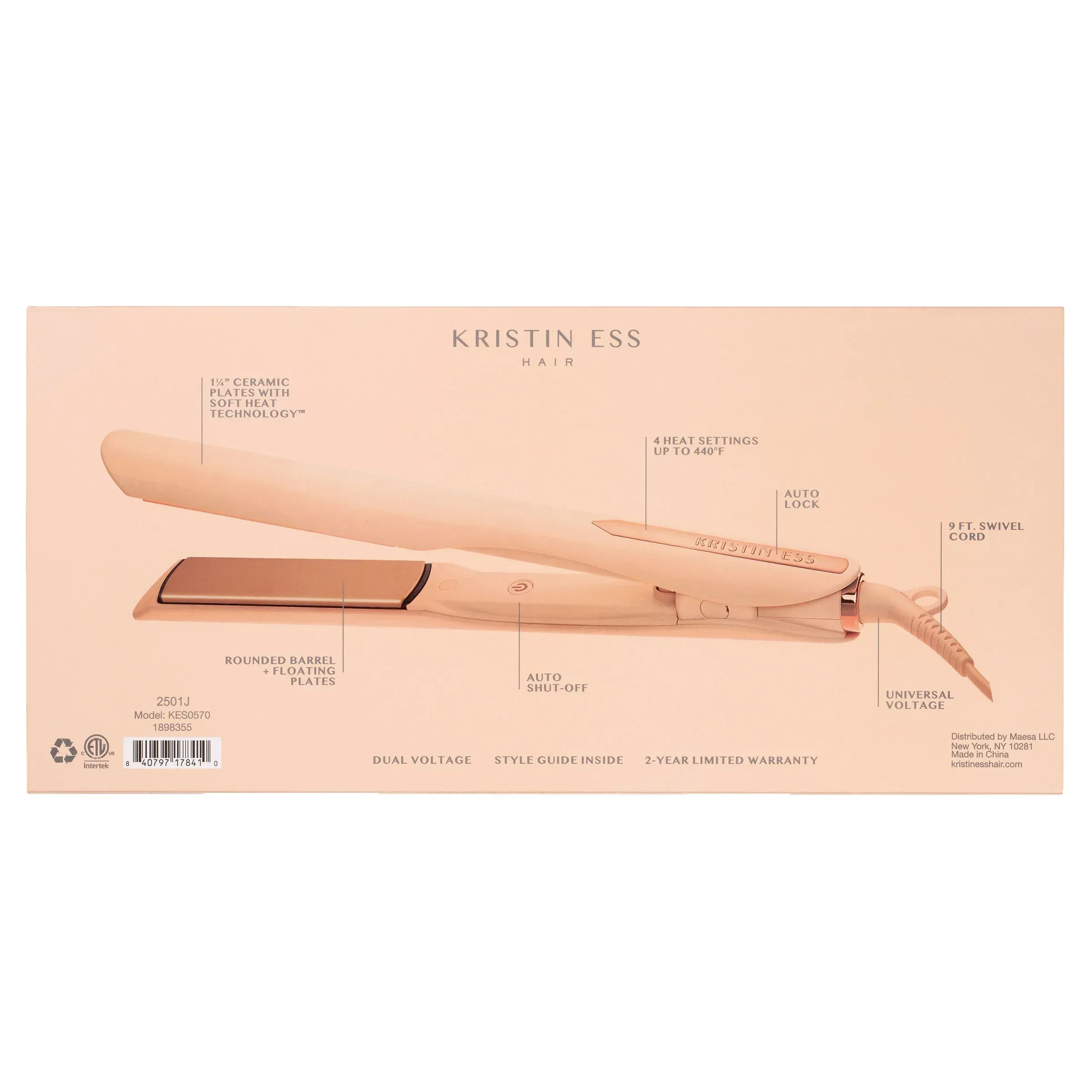 Kristin Ess Hair Signature Styling Set 3-in-1 Ceramic Flat Iron - Image 2