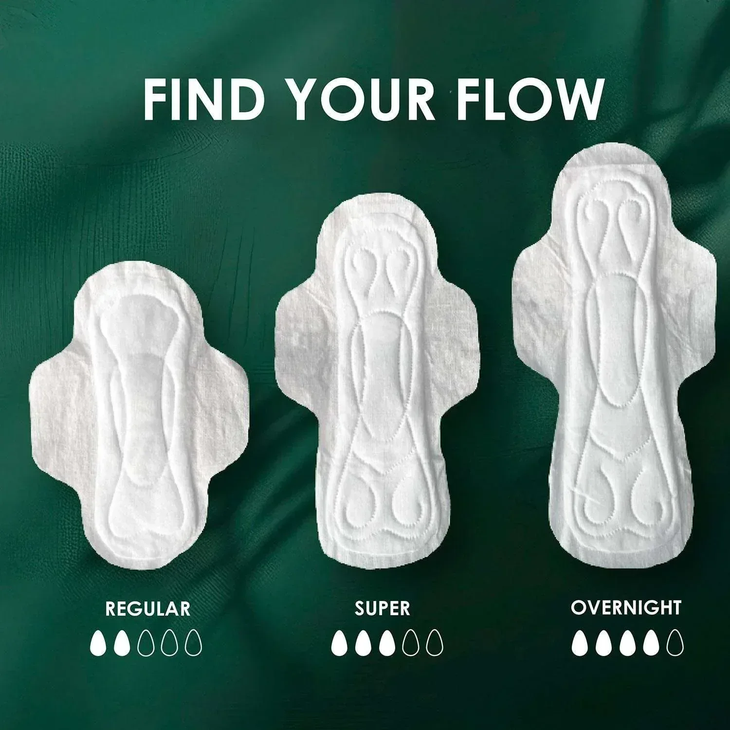 L. Ultra Thin Organic Cotton Regular Pads with Wings, 112 ct. - Image 2