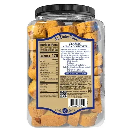 La Dolce Vita Classic Italian Biscotti, 40 oz - Image 4