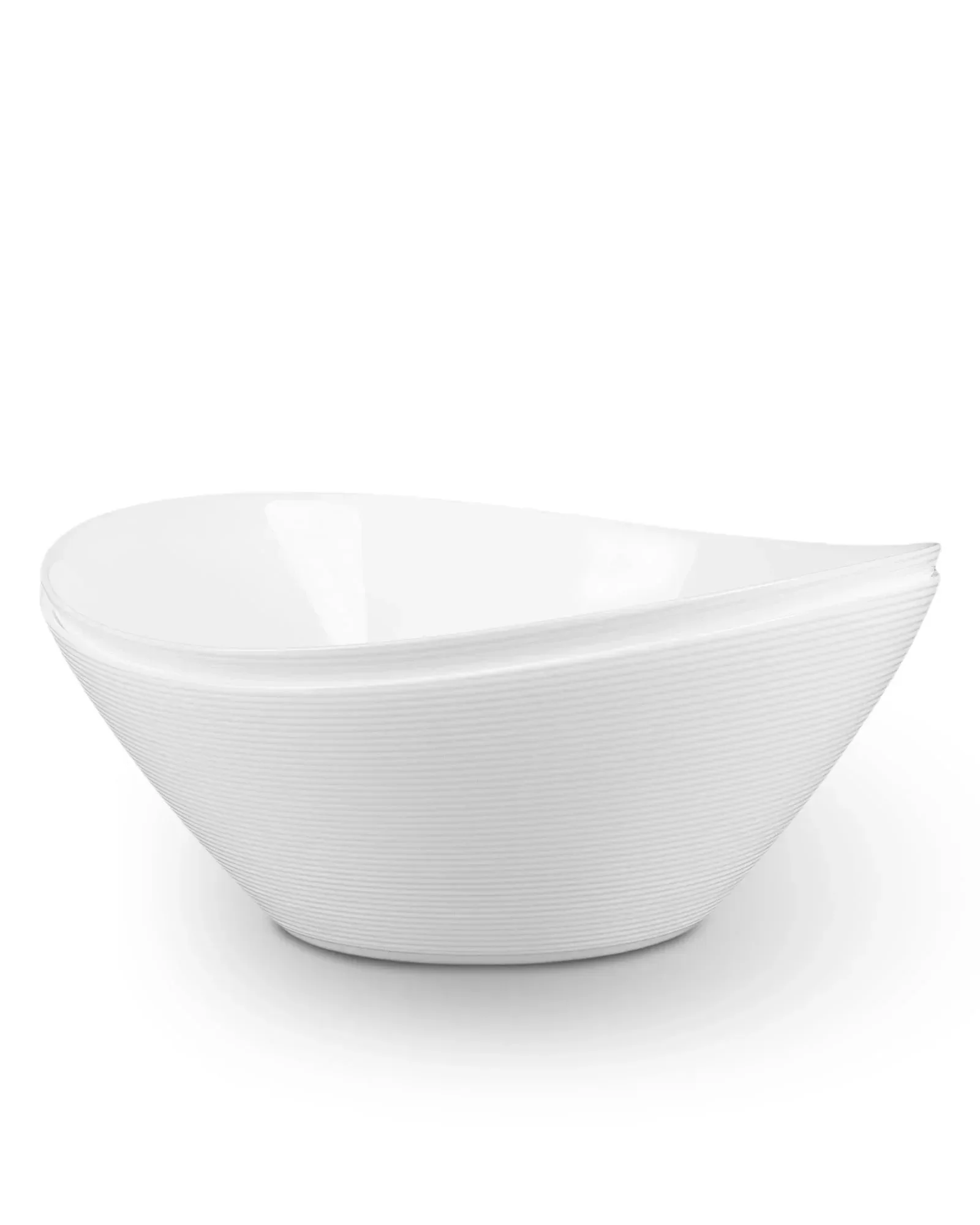 LaGlint 66 OZ Large Salad Bowl Set of 2, Opal Glass 10 inch Lightweight Serving Dishes for Salad, Fruit, Kitchen Microwave & Dishwasher Safe, Oval Shape Black - Image 9
