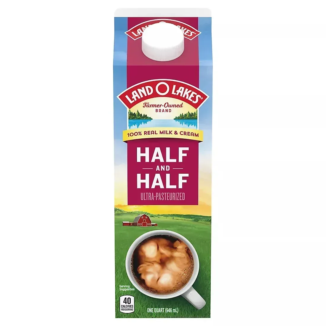 Land O'Lakes Traditional Half And Half Creamer, 32 oz.