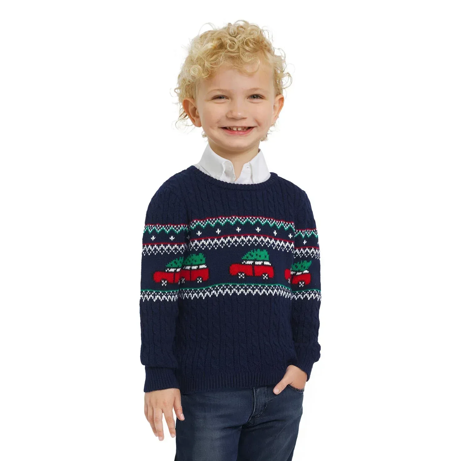 Lands' End Boys Holiday Sweater - Image 14