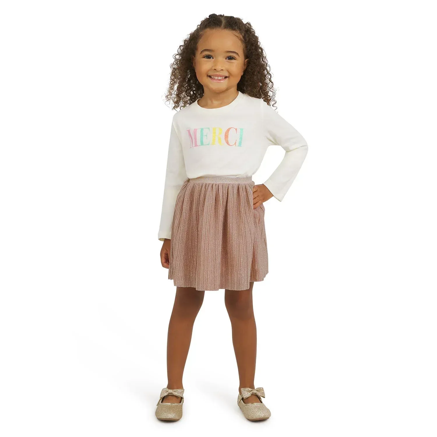 Lands' End Toddler Girls Holiday Skirt