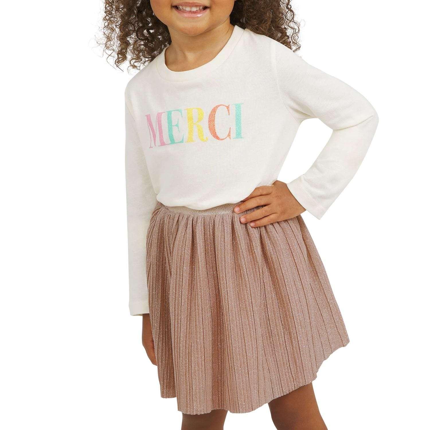 Lands' End Toddler Girls Holiday Skirt - Image 3