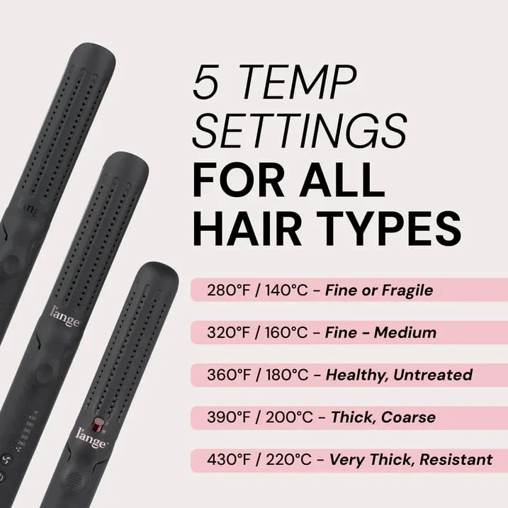 L'ange Hair Le Duo 360 Airflow Styler, Titanium Flat Iron Hair Straightener (Black) - Image 6