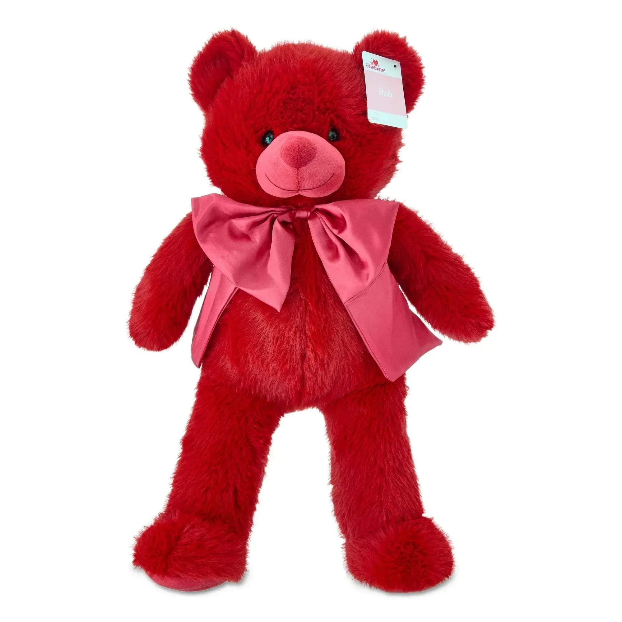 Large Bear Plush, Red, 23", Valentine's Day by Way To Celebrate - Image 3