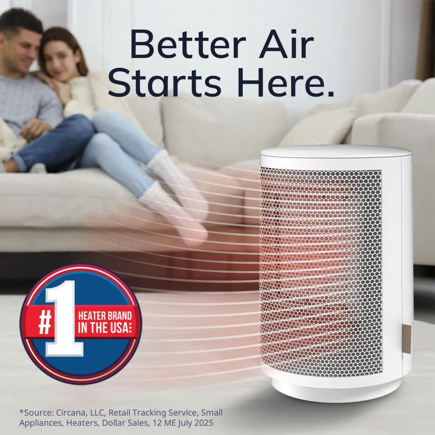 Lasko 5,118 BTU Personal Oscillating Ceramic Space Heater with Timer - Image 2