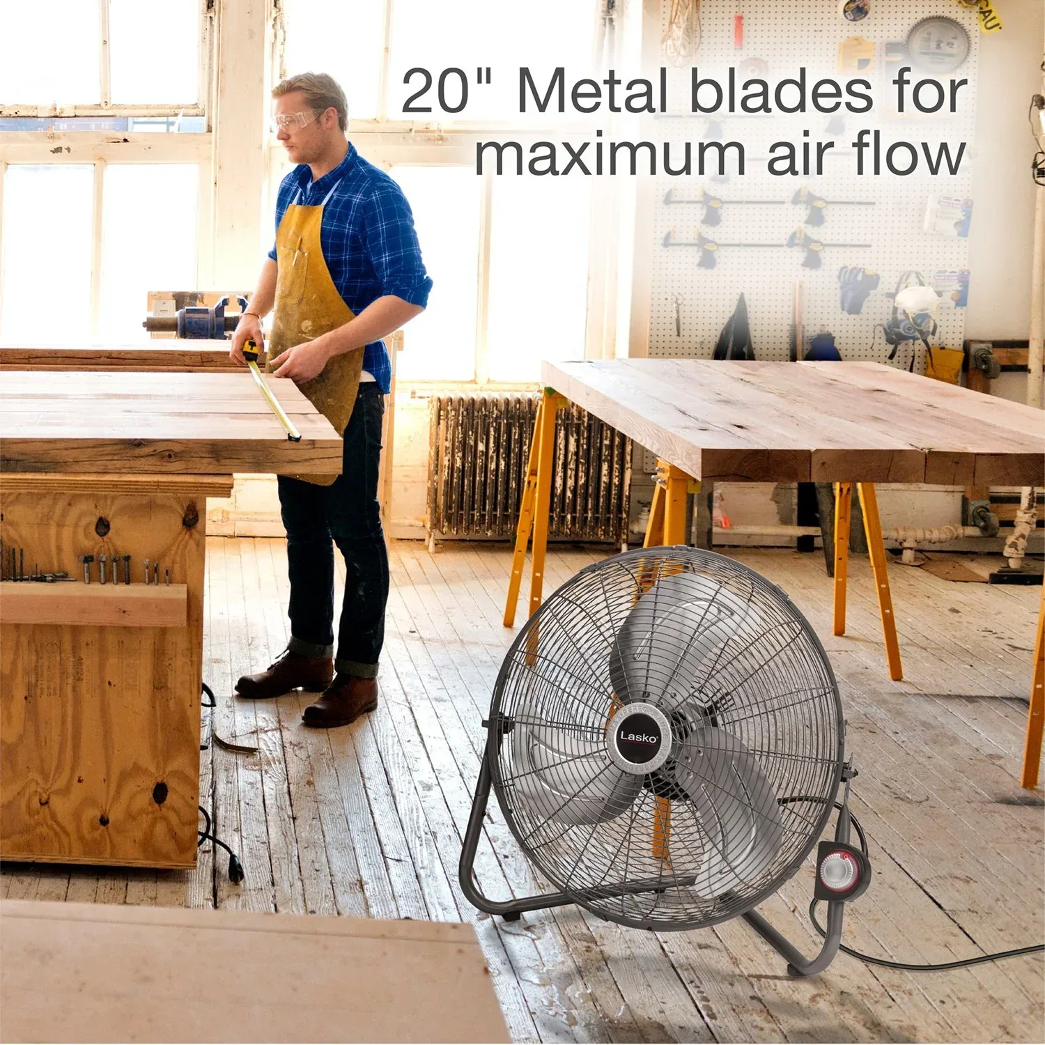 Lasko Max Performance 20" High Velocity Floor or Wallmount Fan - Image 3