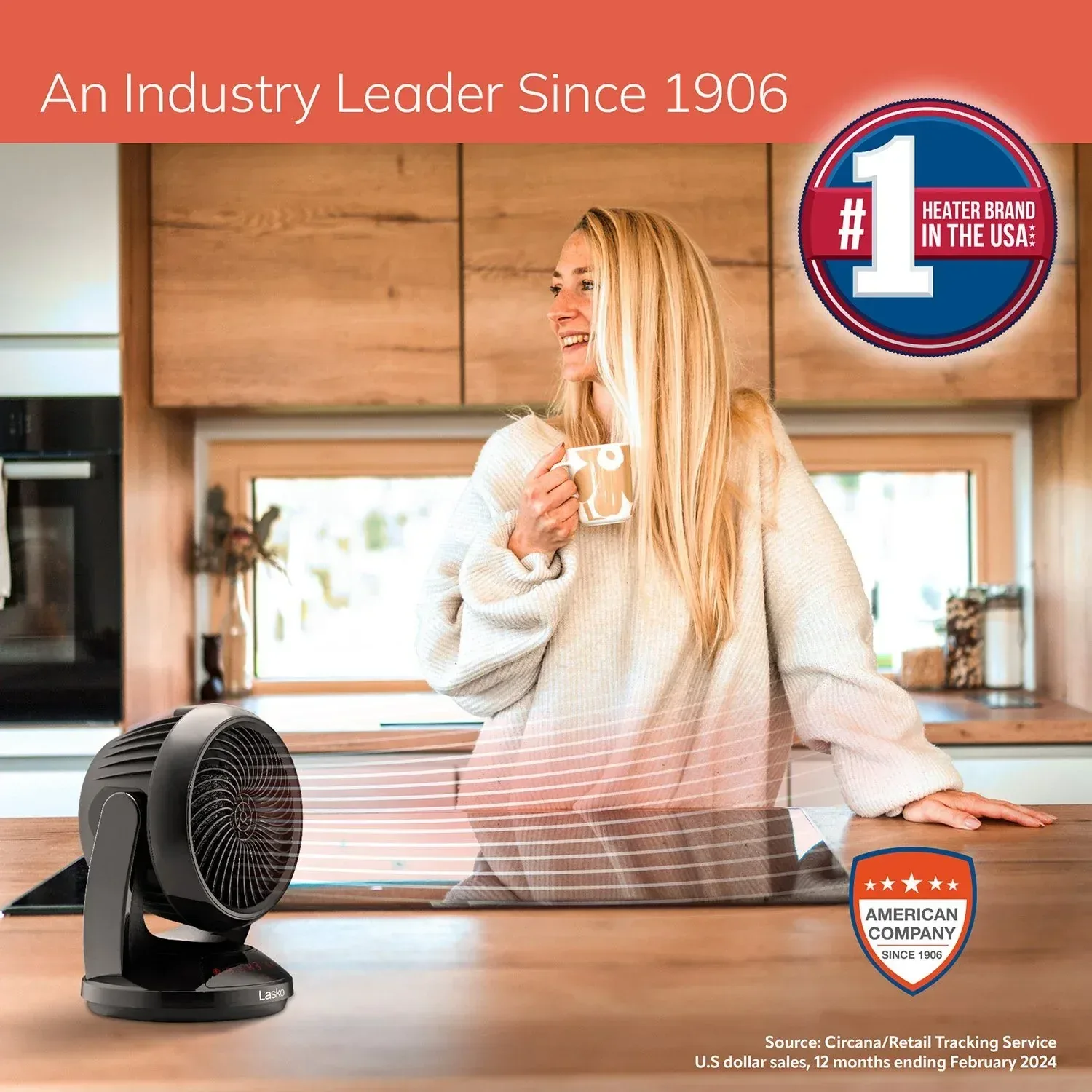 Lasko Whirlwind Heat Orbital Oscillation Ceramic Space Heater with Remote - Image 6