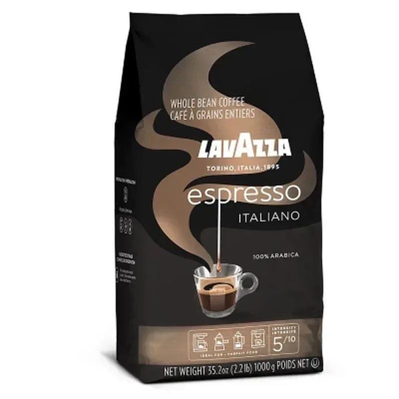 Lavazza Medium Roast Whole Bean Coffee, Caffe Espresso(35.2 Oz.) - Image 2