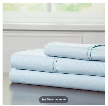 Lavish Home Brushed Microfiber Sheet Set - Blue - Image 3