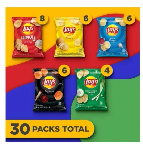 Lay's Mix Variety Pack Potato Chips, 30 pk. - Image 3