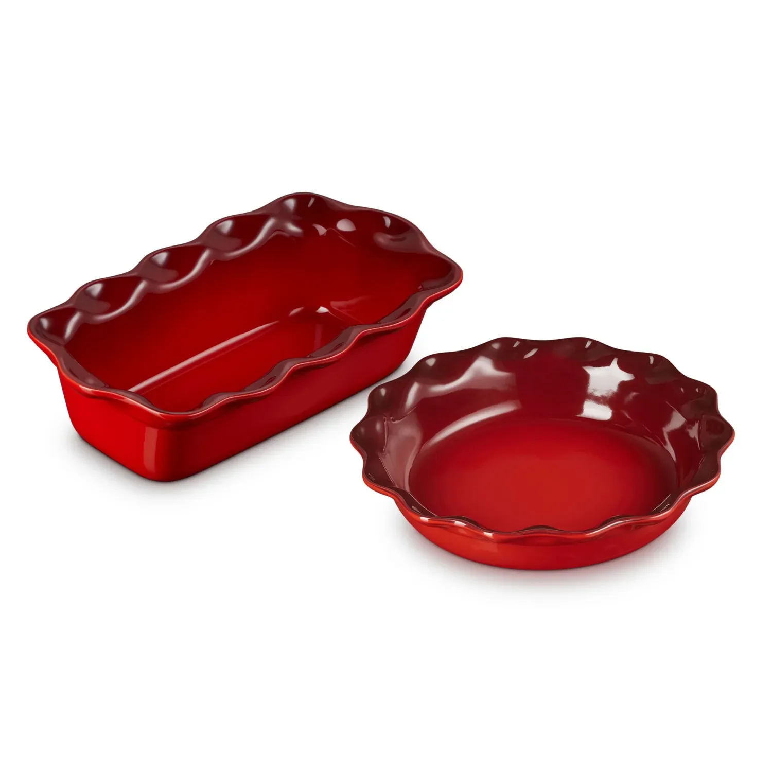 Le Creuset Heritage Fluted Pie Dish & Loaf Pan Set - Image 2