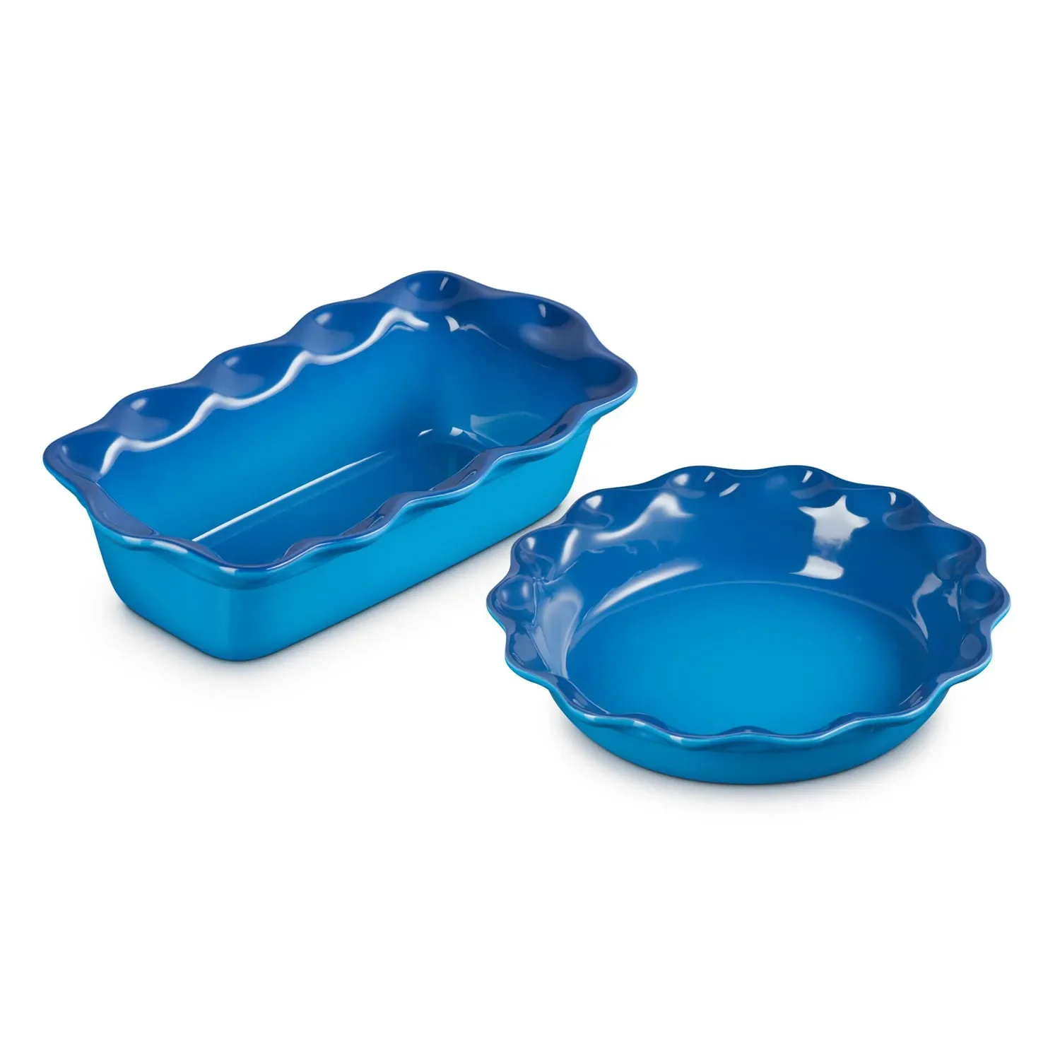 Le Creuset Heritage Fluted Pie Dish & Loaf Pan Set - Image 4